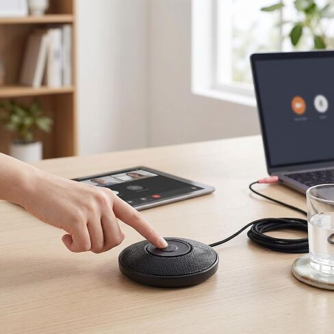Noise Cancelling 3.5mm Computer Microphone Design for Online Calls and Gaming with 2m Cable in Saudi Arabia