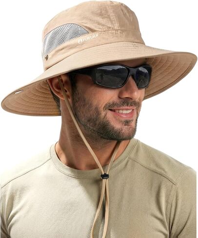 FURTALK Mens Bucket Sun Hat UPF Protection Wide Brim Breathable Fishing Hat in Saudi Arabia