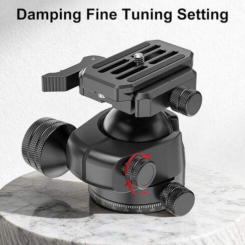 EVUMO GX46L Lever Ball Head for Photography and Shooting, 46mm Low Profile Tripod Ball Head Mount with Arca Swiss Quick Release Plate & Mlok Arca Rail, Compatible with DSLR Camera Camcorder Telescope in Kuwait