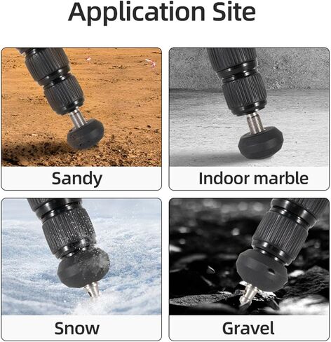 Multi Purpose 3/8inch Tripod Feet Spikes with Nonslip Pad Enjoy Secure Camera Support in Photography and Streaming Silicone Metal Tripod Feet in Saudi Arabia
