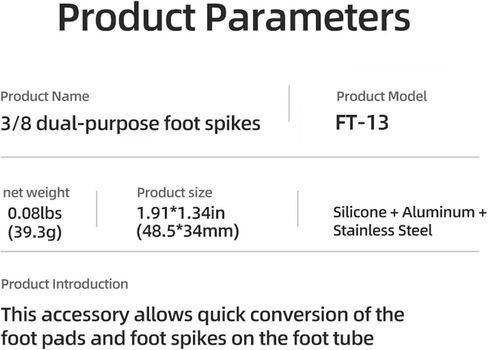 Multi Purpose 3/8inch Tripod Feet Spikes with Nonslip Pad Enjoy Secure Camera Support in Photography and Streaming Silicone Metal Tripod Feet in Saudi Arabia
