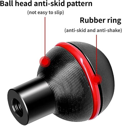 Aluminum Fixed Ball Head 25mm Tripod Mount Ball Mount Adapter with 1 / 4inch 20 Screw Adapter for Underwater Tray Fixed Head Tripod in Saudi Arabia