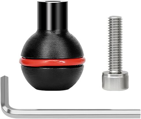 Aluminum Fixed Ball Head 25mm Tripod Mount Ball Mount Adapter with 1 / 4inch 20 Screw Adapter for Underwater Tray Fixed Head Tripod in Saudi Arabia