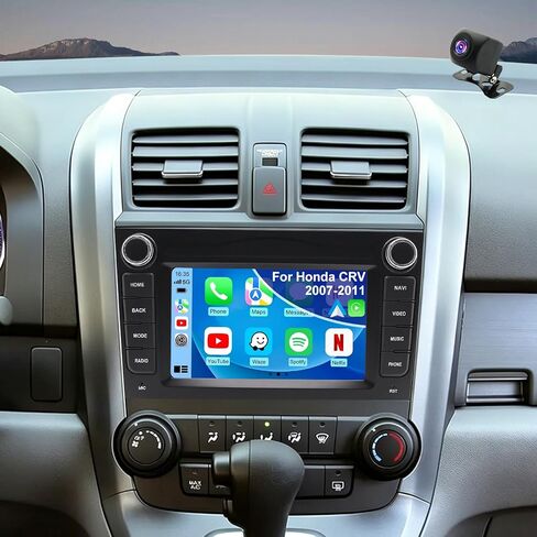 5G WiFi Upgrade Android Car Radio Stereo for Honda CRV 2007 2008 2009 2010 2011, 7 Inch Touch Screen Head Unit with Wireless Apple Carplay Android Auto GPS Navigation FM Bluetooth SWC HD Backup Camera in Saudi Arabia