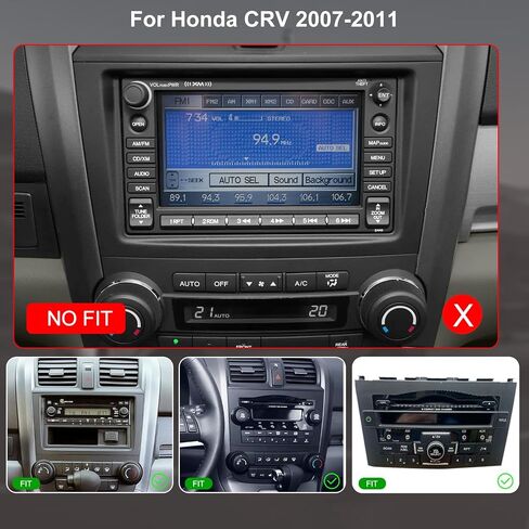 5G WiFi Upgrade Android Car Radio Stereo for Honda CRV 2007 2008 2009 2010 2011, 7 Inch Touch Screen Head Unit with Wireless Apple Carplay Android Auto GPS Navigation FM Bluetooth SWC HD Backup Camera in Saudi Arabia