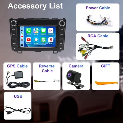 5G WiFi Upgrade Android Car Radio Stereo for Honda CRV 2007 2008 2009 2010 2011, 7 Inch Touch Screen Head Unit with Wireless Apple Carplay Android Auto GPS Navigation FM Bluetooth SWC HD Backup Camera in Saudi Arabia