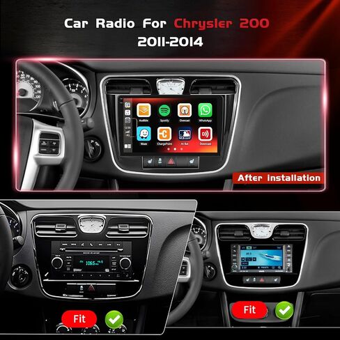 4+128G Android 15 Car Stereo for 2011 2012 2013 2014 Chrysler 200 in Saudi Arabia