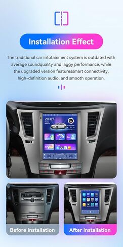 Android 14 Car Stereo for Subaru Outback Impreza Legacy 2009-2014 (with HK), 8 Core 4G+64G GPS Navigation with 9.7 inch Touchscreen via Carplay Android Auto SWC Bluetooth EQ (Model B) in Saudi Arabia
