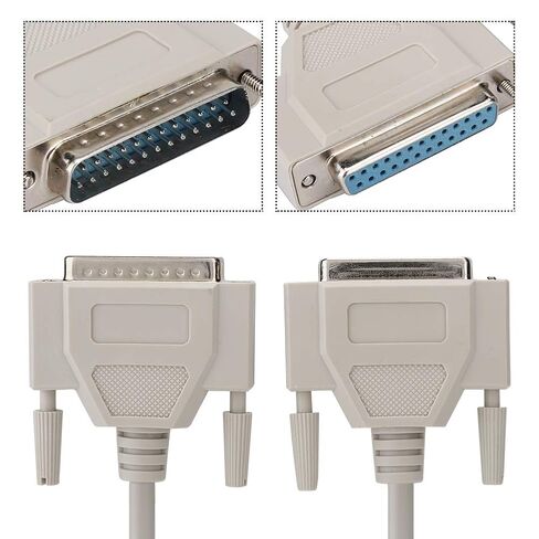 DB25 Serial Cable 25 Pin Male to Female Extension 1.5m in Kuwait