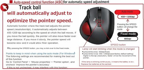 Nakabayashi Co,Ltd. Digio2 Bluetooth Wireless Trackball for Window PC and Mac and Android (Black) in Saudi Arabia