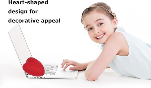 Wired Mouse Cute Red Love Heart Mice, Silent Portable Lightweight USB Girly Optical Corded Mice for Chromebook PC Laptop Mac Computer Desktop Notebook Kids Girl Women Office Work School Travel Gift in Saudi Arabia
