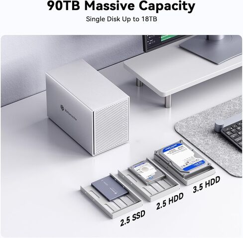 Yottamaster 512GB 2.5" SATA SSD & 5 Bay USB3.0 External HDD Enclosure in Saudi Arabia