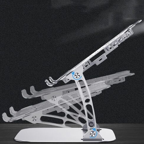 JSEIAJB Aluminum Alloy Lnterface Laptop Stand Fan Radiator Foldable Cooling Base Bracket Mute Notebook Computer in Saudi Arabia