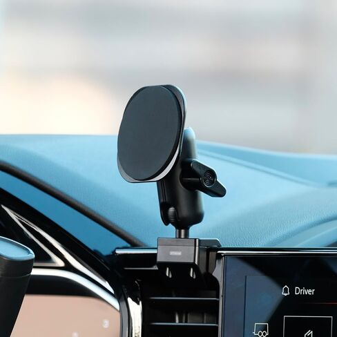 حامل هاتف Offroam غير قابل للشحن مصنوع من أجل MagSafe ومصنوع من أجل شيفروليه سيلفرادو 2022-2026، مصنوع من أجل Silverado HD 2024-2026، GMC Sierra 1500 2022-2026، Sierra HD 2024-2026 مع 13.4 بوصة. عرض in Kuwait