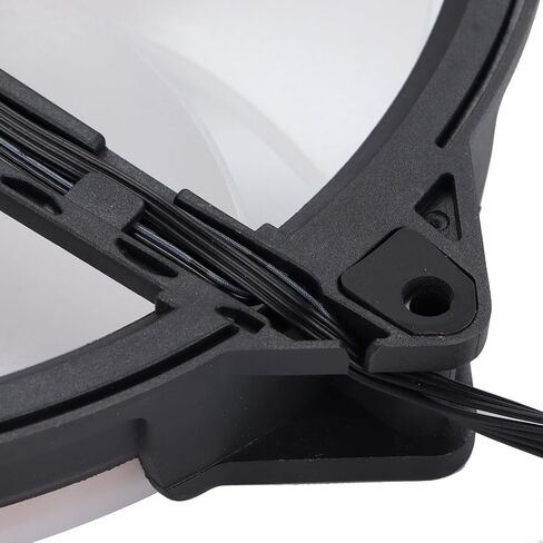 200mm Case Fan with ARGB Lighting, PWM Speed Control & Hydraulic Bearing – Large Airflow, Low Noise PC Cooling Fan for Computer Cases, 4-Pin 5V Compatible in Saudi Arabia