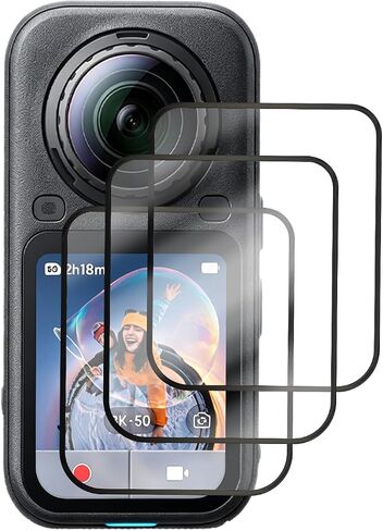 3-Pack 3D Tempered Glass Screen Protector for Insta360 X6 Camera in Saudi Arabia