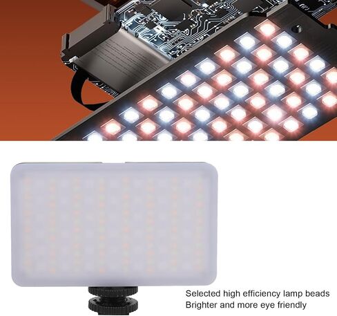 Cryfokt RGB Video Light, 138 LED Chips, 3 Color Temperature in Saudi Arabia