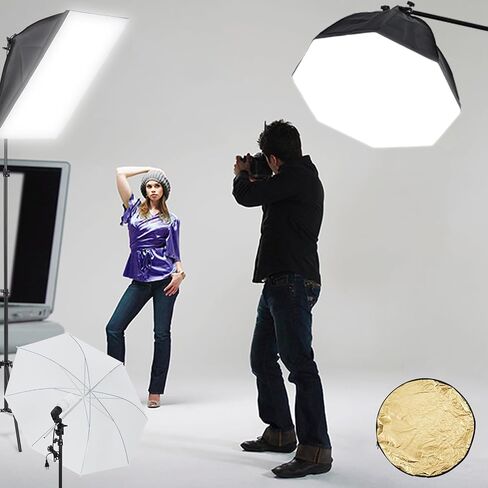 Photography Lighting Kit with Backdrops, Professional Softbox Light, Adjustable Stand, Multiple Backgrounds, for Product & Portrait in Saudi Arabia