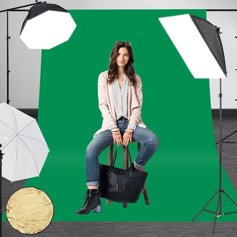 Photography Lighting Kit with Backdrops, Professional Softbox Light, Adjustable Stand, Multiple Backgrounds, for Product & Portrait in Saudi Arabia