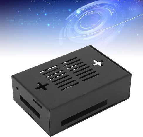 Aluminum Alloy Protective Enclosure for Orangepi 5 Pro Precise Hole Position Metal Protective Case with Cooling Fan in Saudi Arabia
