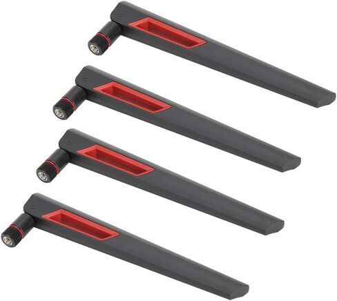 Yoidesu 4Pcs WiFi Antenna 8dBi High Gain, Dual Band RPSMA Antenna 2.4GHz 5GHz for RTAC68U AC68U EX6200 AC15 AC3200, Omnidirectional Wireless Router for Enhanced Signal Strength in Saudi Arabia