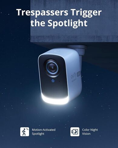 eufy security eufyCam S300(eufyCam 3C)3-Cam Kit, Security Camera Outdoor Wireless, 4K Camera, Expandable Local Storage, Face Recognition AI, Spotlight, Color Night Vision, 2.4GHz Wi-Fi, No Monthly Fee in Saudi Arabia