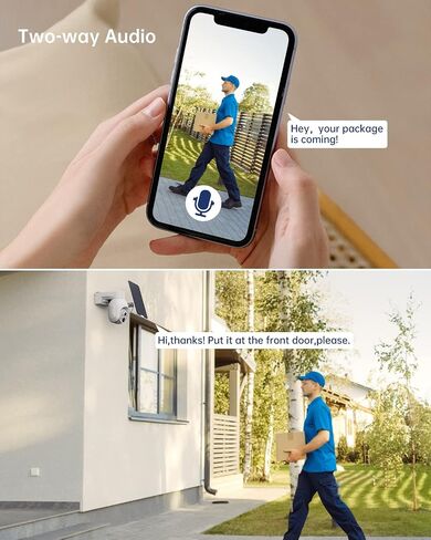 4G LTE Cellular Security Camera Plus Solar Panel & SIM Card(Verizon AT&T T-Mobile),Pan Tilt 360 View 3MP Color Night Vision,PIR Detection,2-Way Audio,IP66 -US Version in Saudi Arabia