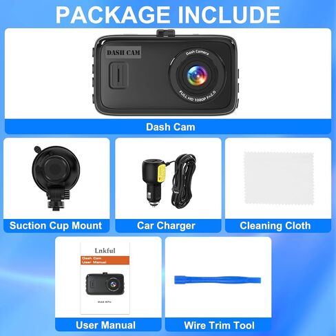 1080P Front Dash Cam, Dashboard Camera Recorder for Cars, NO SD Card in Saudi Arabia