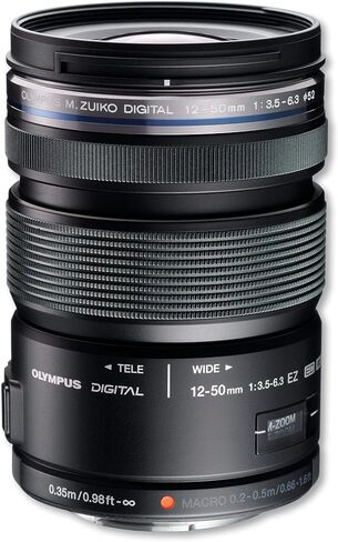 OM SYSTEM Olympus M.ZUIKO Digital ED 12-50mm F3.5-6.3 EZ Lens V314040BU000 - International Version (No Warranty) in Saudi Arabia
