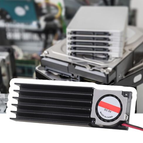 Dual-Sided Aluminum SSD Cooler with 5V Fan for NVMe 2280 in Saudi Arabia