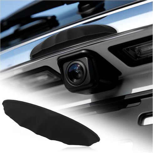 Silicone Backup Camera Rain Shield,Anti-Rain Car Camera Rain Cover with Wider Design,Non-Destructive Installation Rear View Backup Cameras Cover as Car Modification Accessories in Saudi Arabia