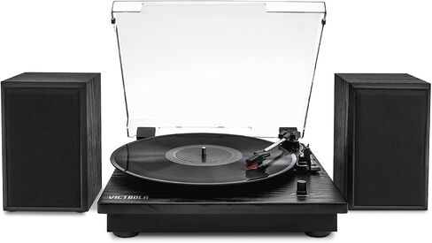 Victrola Montauk - Bluetooth Record Player with Stereo Speakers - Black in Kuwait