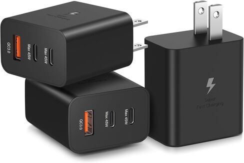 Dual 45W USB C Charger, Super Fast Charger Type C + USB-A Multi Port in Saudi Arabia