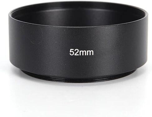 Compatible for 52mm Metal Lens Hood, Screw-in Camera Lens Shade for Standard 50mm F/1.8 Lens Models in Saudi Arabia