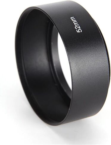 Compatible for 52mm Metal Lens Hood, Screw-in Camera Lens Shade for Standard 50mm F/1.8 Lens Models in Saudi Arabia