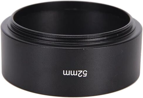 Compatible for 52mm Metal Lens Hood, Screw-in Camera Lens Shade for Standard 50mm F/1.8 Lens Models in Saudi Arabia