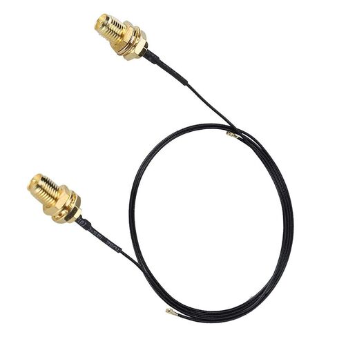 2Pcs WiFi Antenna Extension Cable High Gain RPSMA to NGFF M.2 Connector for Enhanced Wireless Performance 31cm in Saudi Arabia