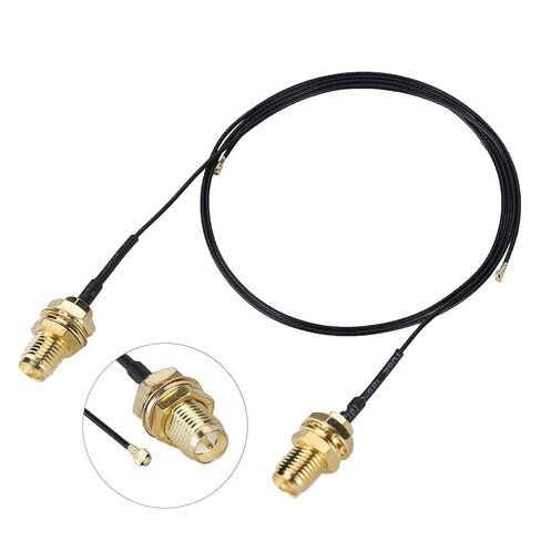 2Pcs WiFi Antenna Extension Cable High Gain RPSMA to NGFF M.2 Connector for Enhanced Wireless Performance 31cm in Saudi Arabia