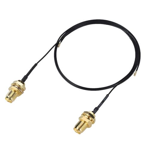 2Pcs WiFi Antenna Extension Cable High Gain RPSMA to NGFF M.2 Connector for Enhanced Wireless Performance 31cm in Saudi Arabia