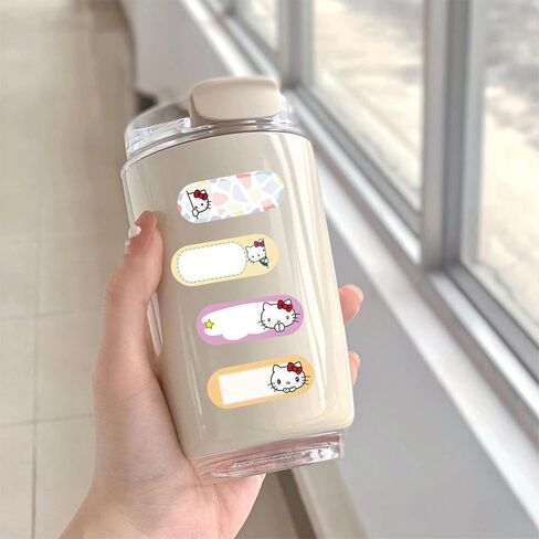 60Pcs Cartoon Hello Kitty Handwritten Name Stickers in Saudi Arabia