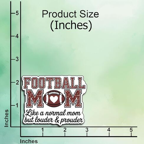 (3Pcs) Football Mom Sticker Decal Waterproof Vinyl for Water Bottles Laptop Car Tumbler Football Sports Mom Gifts Game Day Stickers for Women Teen Girls Sports Fans Accessories Decor 3x2.3 Inch in Kuwait