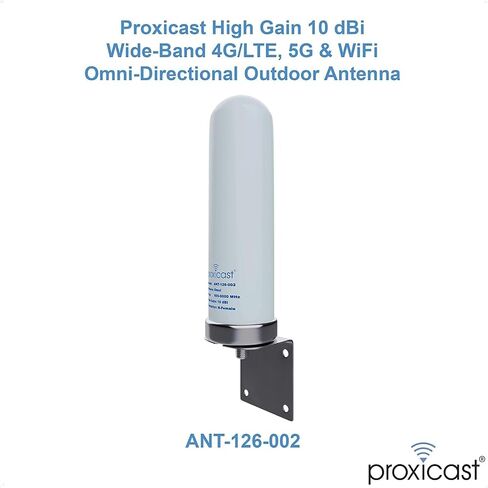10 dBi 4G/5G/WiFI Omni Antenna + 3 ft Pro-Grade Coax Cable + Free Tape Bundle (ANT-126-002-BDL-03) in Saudi Arabia