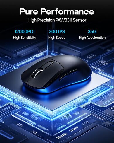 EPOMAKER Ajazz AK820 Pro 75% Wireless Mechanical Keyboard with TFT Smart Display&Knob+NEX Lite Wireless Gaming Mouse w/Screens & RGB Charging Dock in Saudi Arabia