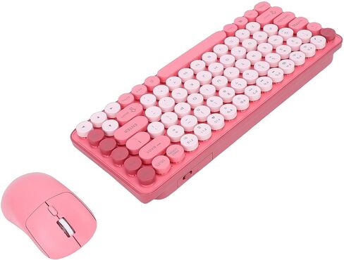Wireless Keyboard and Mouse Combo, Bluetooth 2.4G Dual Mode 85 Key Round Keycaps and Keyboard Mouse, Gaming for Computer, Laptop, PC, in Kuwait