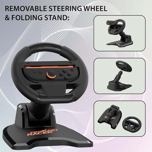 SUBSONIC Pack 2 Folding Steering Wheels for Nintendo Switch 2 Switch Joycon in Saudi Arabia