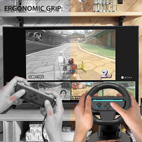 SUBSONIC Pack 2 Folding Steering Wheels for Nintendo Switch 2 Switch Joycon in Saudi Arabia