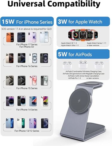 TRIBONE 15W 3-in-1 MagSafe Wireless Charging Station for iPhone in Saudi Arabia
