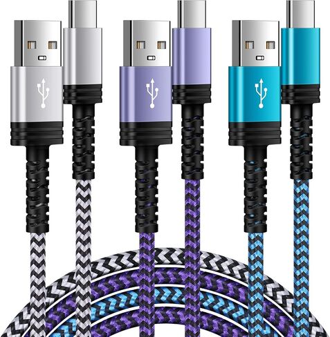 Type C Charger Cable Fast Charging,[10FT,3Pack] Long Android Phone Charger in Saudi Arabia