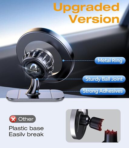 Coolpow for Magsafe Car Mount Magnetic Phone Holder for Car Dash Air Vent in Saudi Arabia