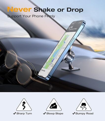 Coolpow for Magsafe Car Mount Magnetic Phone Holder for Car Dash Air Vent in Saudi Arabia